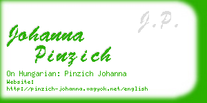 johanna pinzich business card